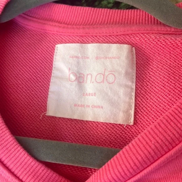 ban.do Be Present Balloon Sleeve Crop Length Pullover Sweater - Picture 6 of 7